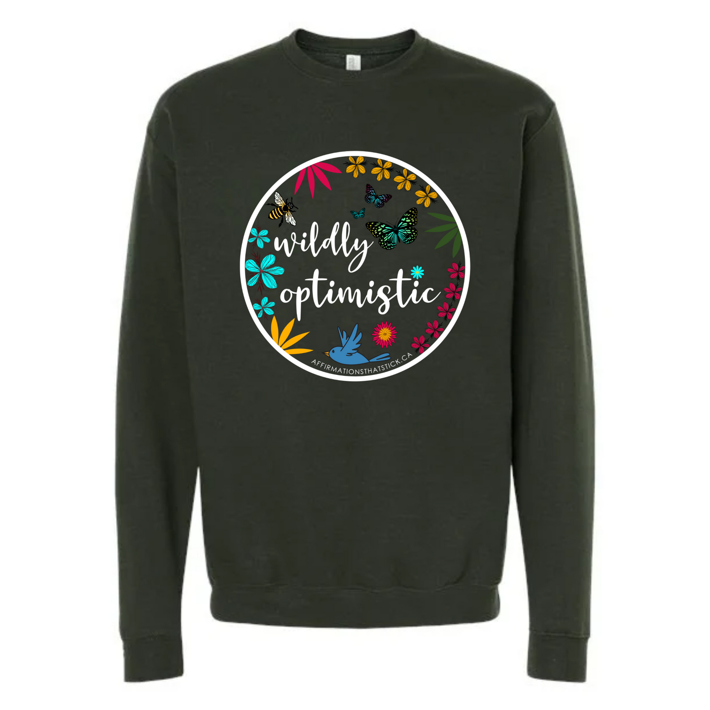 Wildly Optimistic Affirmation Sweater-Affirmations That Stick CA